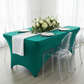 Rectangular 6 FT Spandex Table Cover - Emerald Green.