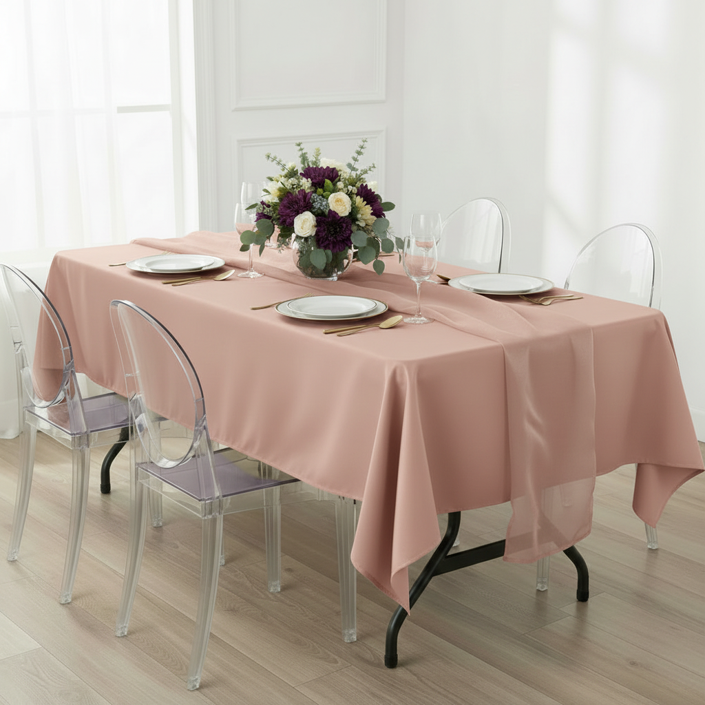 Rectangular Premium Polyester Tablecloth 60