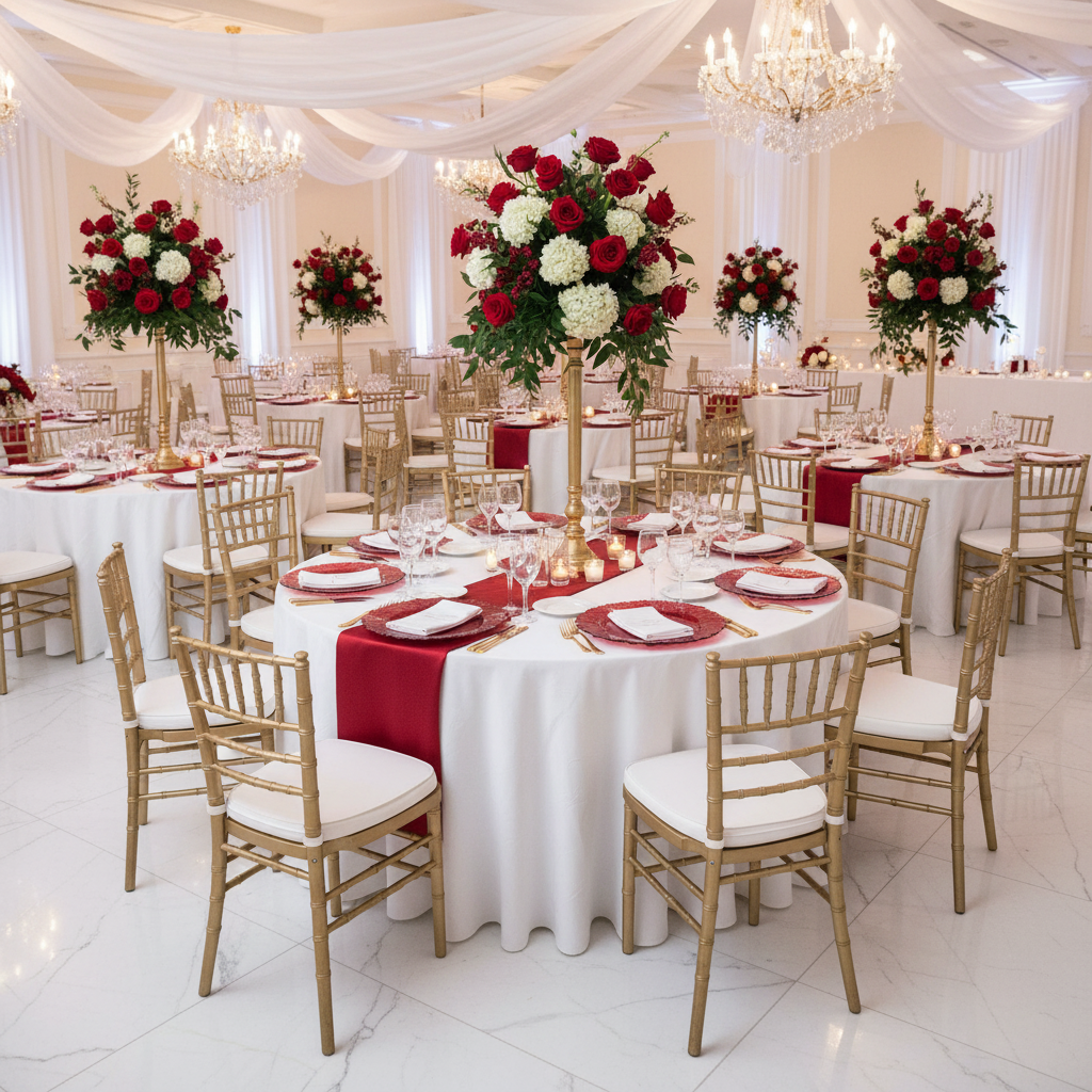 Reef Acrylic Charger Plate - Red.