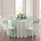 Ruffled Spandex Chair Band - Mint Green.
