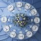 Satin 120" Round Tablecloth - Cornflower/Serenity.