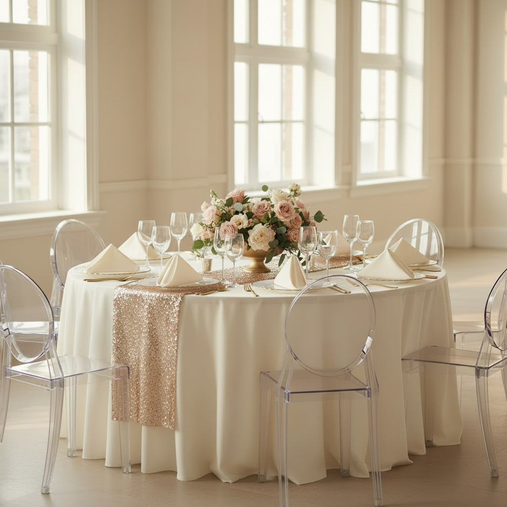 Scuba Napkin 20"x20" (5 pcs/pk) - Ivory.