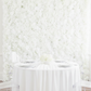 Silk Hydrangeas Flower Wall Backdrop Panel - White.