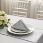 Accordion Crinkle Taffeta Napkin 20"x20" - Silver.