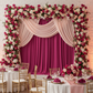 Spandex 4-way Stretch Drape Curtain 14ft H x 60" W - Fuchsia.
