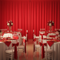 Spandex 4-way Stretch Drape Curtain 14ft H x 60" W - Red.