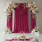 Spandex 4-way Stretch Backdrop Drape Curtain 16ft H x 60" W - Fuchsia.