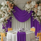 Spandex 4-way Stretch Backdrop Drape Curtain 16ft H x 60" W - Purple.