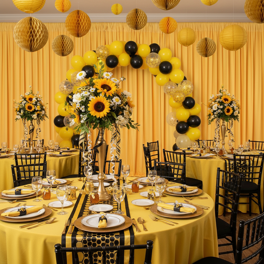 Spandex 4-way Stretch Drape Curtain 12ft H x 60" W - Canary Yellow.