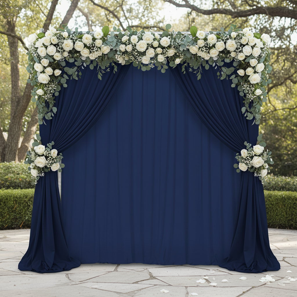 Spandex 4-way Stretch Drape Curtain 14ft H x 60