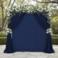 Spandex 4-way Stretch Drape Curtain 14ft H x 60" W - Navy Blue in Outdoor Reception.