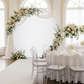 Spandex Arch Cover for Round 7.5 ft Wedding Arch Stand  - White.