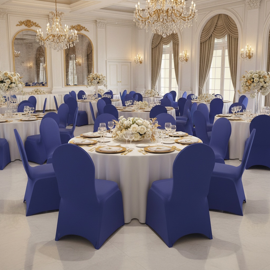 Spandex Banquet Chair Cover - Royal Blue