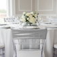 Spandex Chair Band - Metallic Silver.