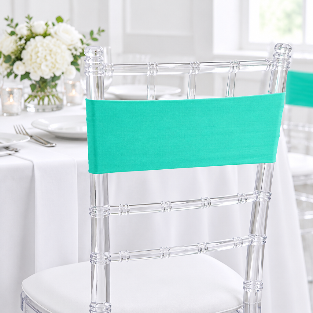 Spandex Chair Band - Turquoise.