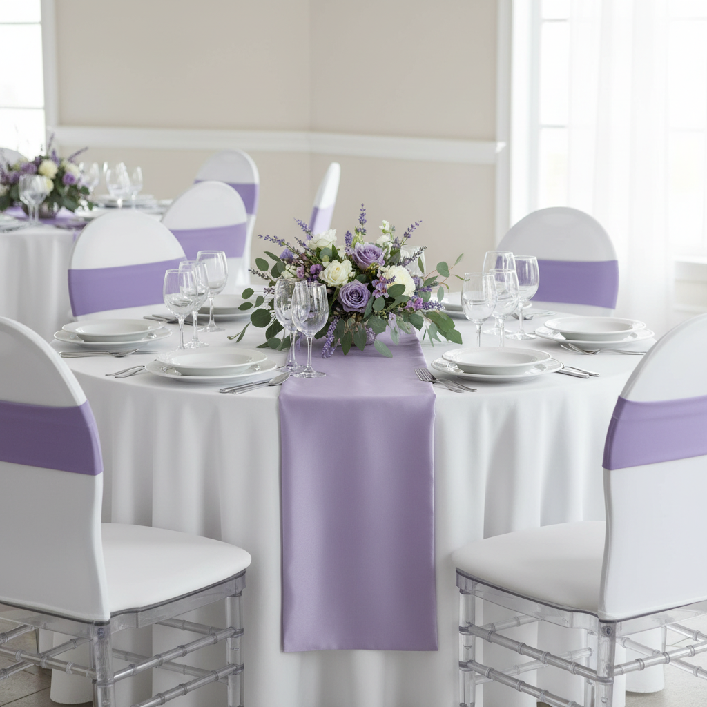 Spandex Chair Band - Victorian Lilac/Wisteria.