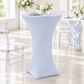 Spandex Cocktail Table Cover 30" Round - Dusty Blue.