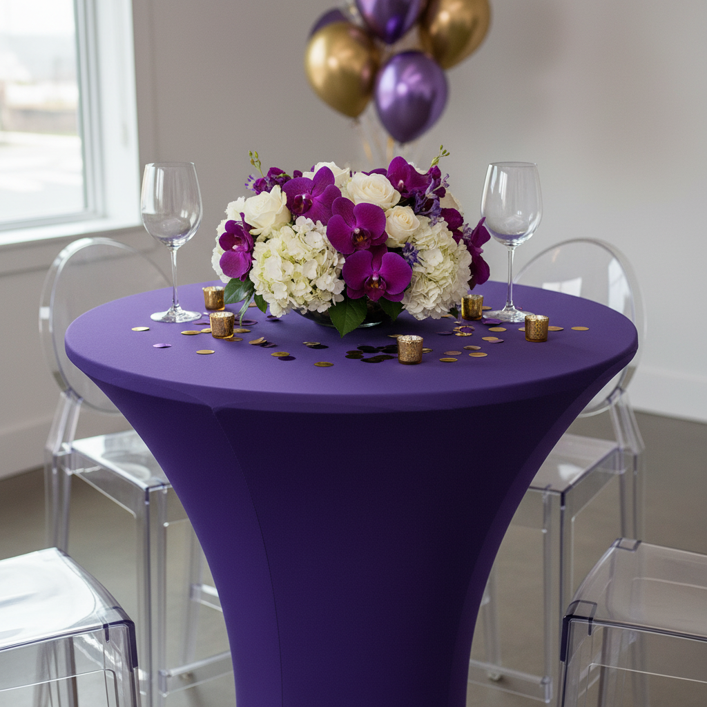 Spandex Cocktail Table Cover 30