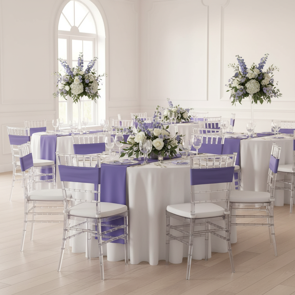 Spandex Chair Band - Lavender.