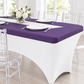 Spandex Table Topper/Cap 8 FT Rectangular - Purple.