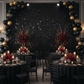 Spangle Shimmer Sequin Wall Panel Backdrops (24 panels) - Black.