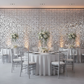 Spangle Shimmer Sequin Wall Panel Backdrops (24 panels) - Silver.