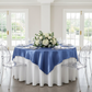 Square 72" Satin Table Overlay - Cornflower/Serenity