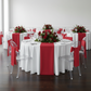 Taffeta Chair Sash/Tie - Red