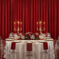 Velvet 10ft H x 52" W Drape/Backdrop Curtain Panel - Red in Christmas Reception.