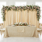 Velvet 12ft H x 52" W Drape/Backdrop Curtain Panel - Champagne.