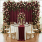 Velvet 14ft H x 52" W Drape/Backdrop Curtain Panel - Burgundy.
