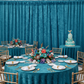 Velvet 14ft H x 52" W Drape/Backdrop Curtain Panel - Peacock Teal.
