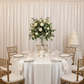 Velvet 14ft H x 52" W Drape/Backdrop Curtain Panel - White.