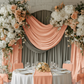 Velvet 14ft H x 52" W Drape/Backdrop Curtain Panel - Peach.