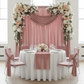 Velvet 16ft H x 52" W Drape/Backdrop Curtain Panel - Dusty Rose/Mauve.