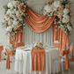 Velvet 16ft H x 52" W Drape/Backdrop Curtain Panel - Terracotta.
