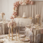 Velvet 18ft H x 52" W Drape/Backdrop Curtain Panel - Beige.