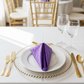 Velvet 20"x20" Linen Napkin - Purple.
