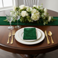 Velvet 20"x20" Linen Napkin - Forest Green.
