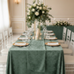 Velvet 90"x156" Rectangular Tablecloth - Eucalyptus.