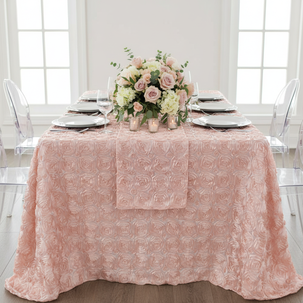 Wedding Rosette Satin 90