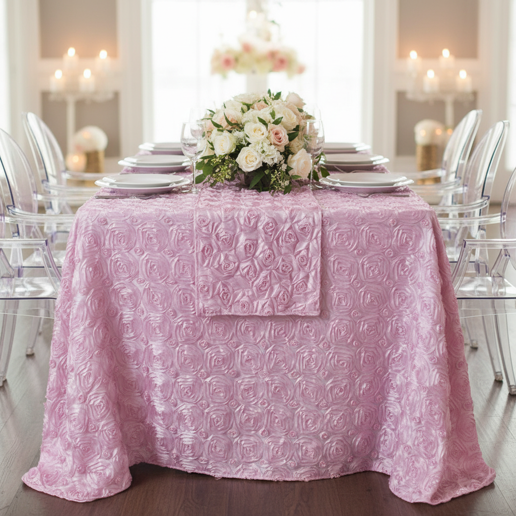 Wedding Rosette Satin 90