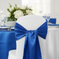Wide Satin Chair Sash - Royal Blue.