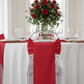Wide Satin Chair Sash - Red.