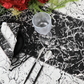 Marble Reversible Jacquard Table Runner - Black