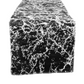 Marble Reversible Jacquard Table Runner - Shimmer Black