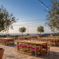 Mediterranean Patio Reception - Fuchsia Seat Pad Covers