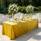 Milestone Celebration Canary Yellow Velvet 90" x 156" Rectangular Tablecloth