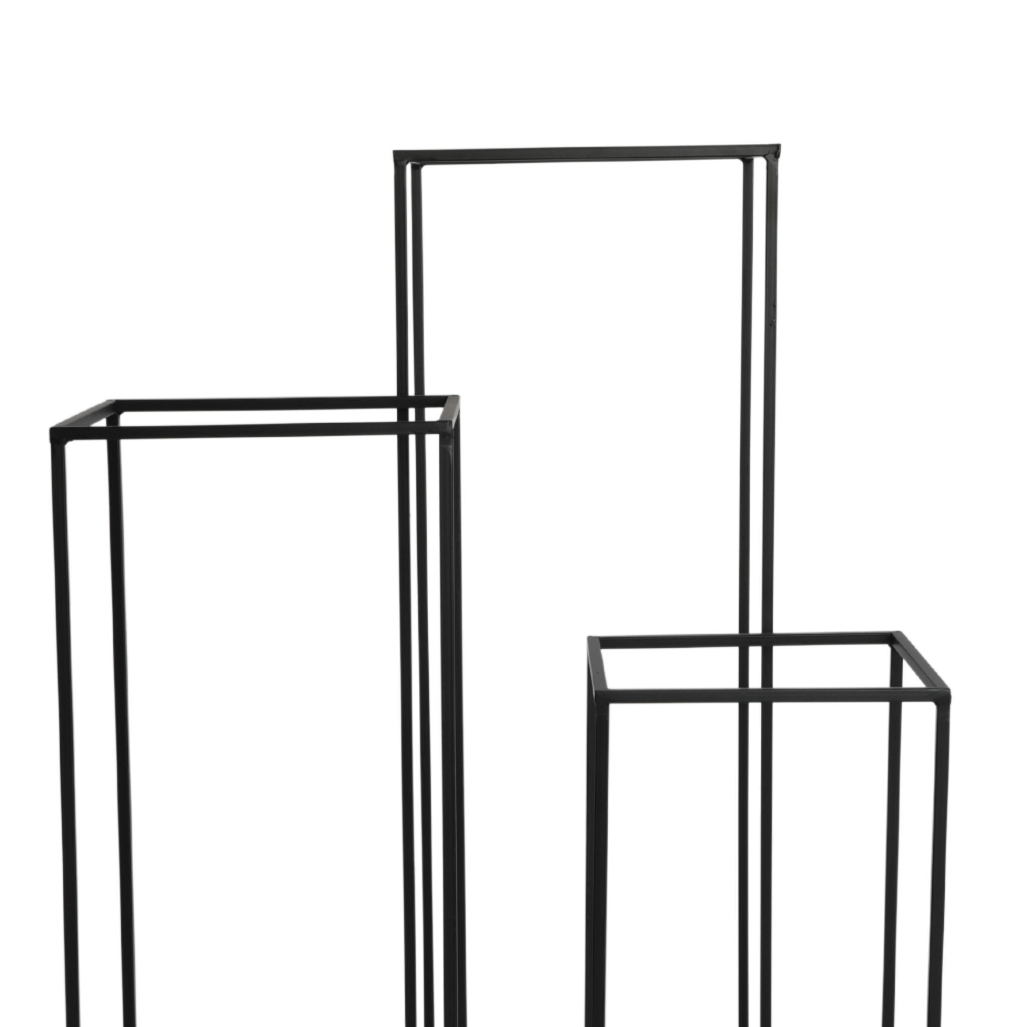 Modern Rectangular Tall Metal Frame Stand Centerpiece (3 pcs/set ...