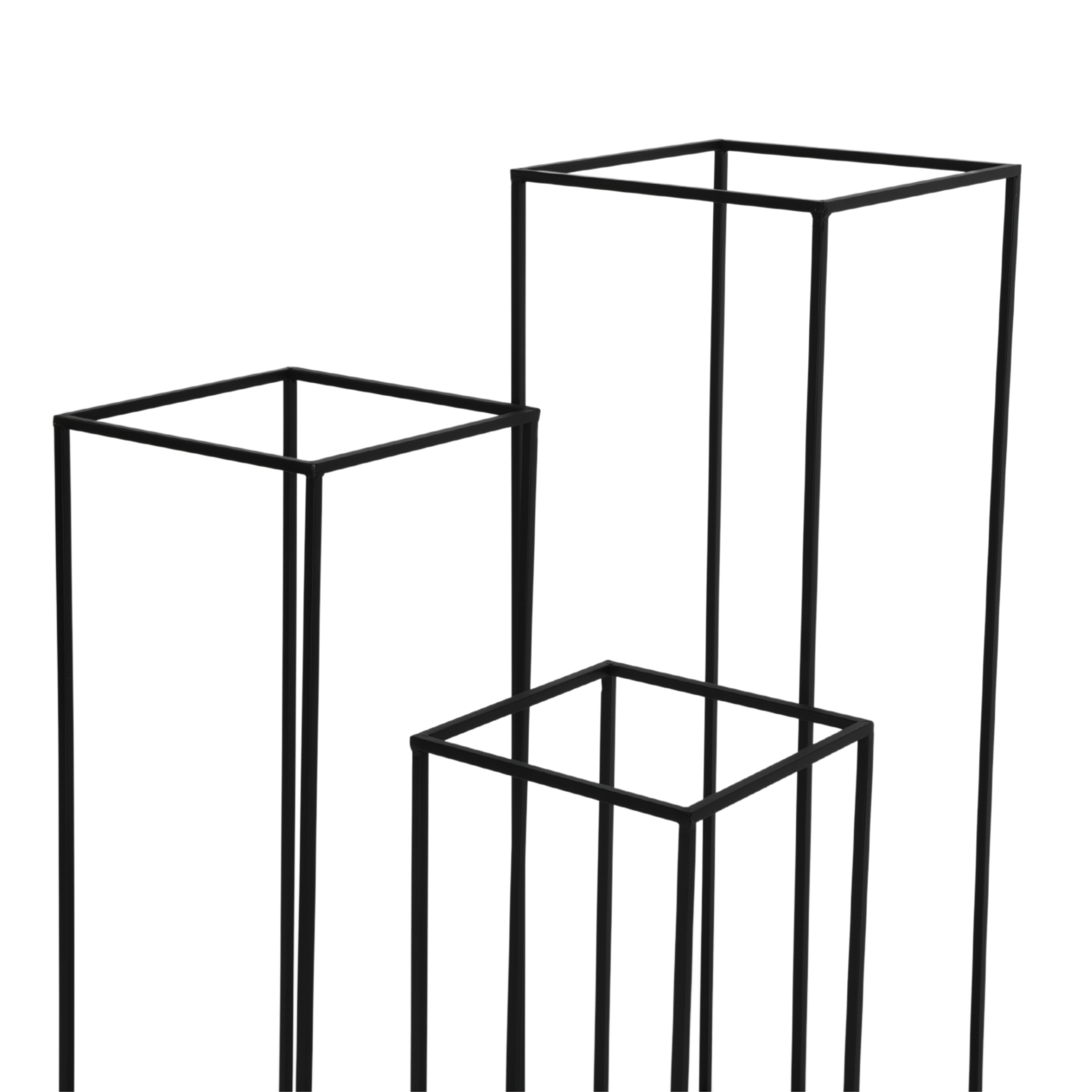 Modern Rectangular Tall Metal Frame Stand Centerpiece (3 pcs/set ...